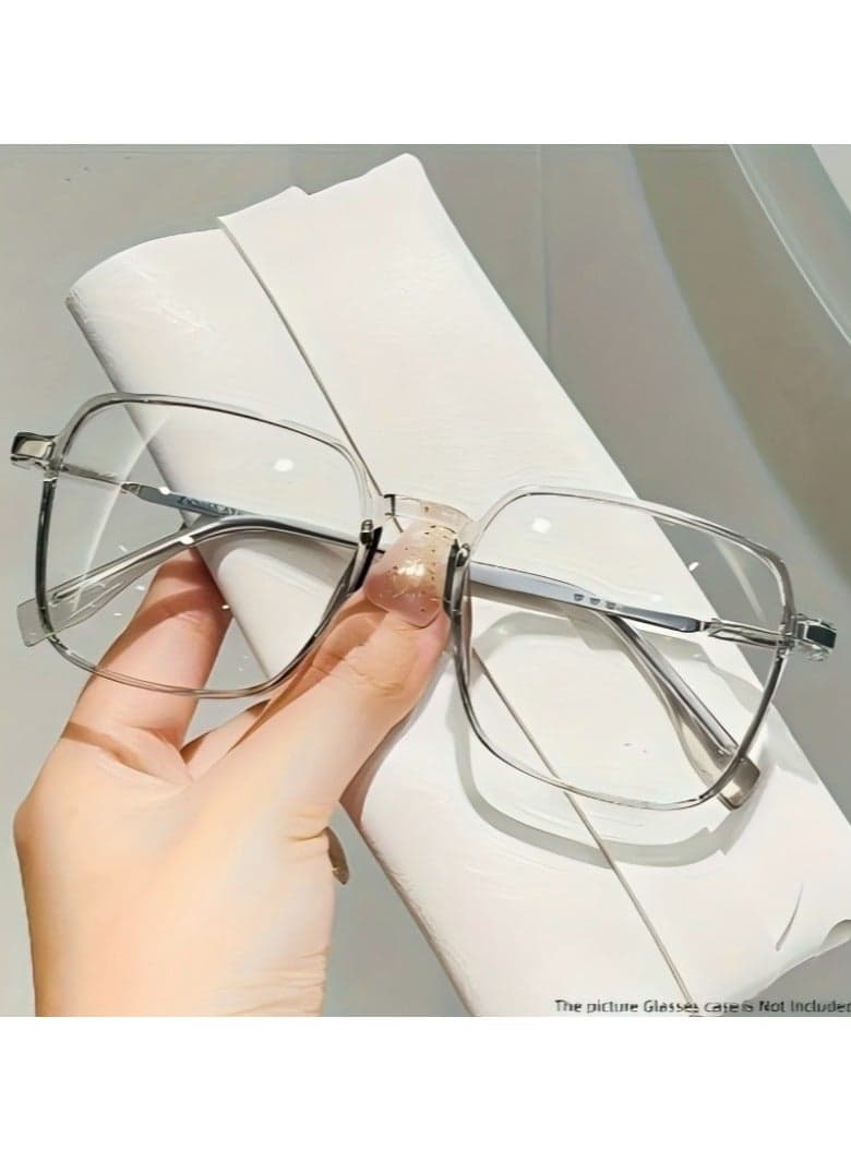 1pc Protection Ocean Fashion Glasses - Clear Transparent Lenses, Lightweight Durable Frame for s, & Driving, European-Inspired Fashionable Design, Stylish Eyewear, Modern Eyewear, Premium Eyewear, Stylish Professionals, Highquality Lenses, Fashionconscious Users for daily (Includes eyeglass case)
,blue lighe blocking glasses,eyeglasses