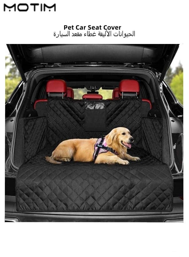Dog Car Trunk Mat 105*180 cm, Waterproof Pet Cargo Liner, Dog Car Back Seat Protective Cover, Dog Car Bed Mattress with Sides, Anti-Scratch Anti-Dirty Car Seat Cover for Most SUV, Truck, Car, Large Size