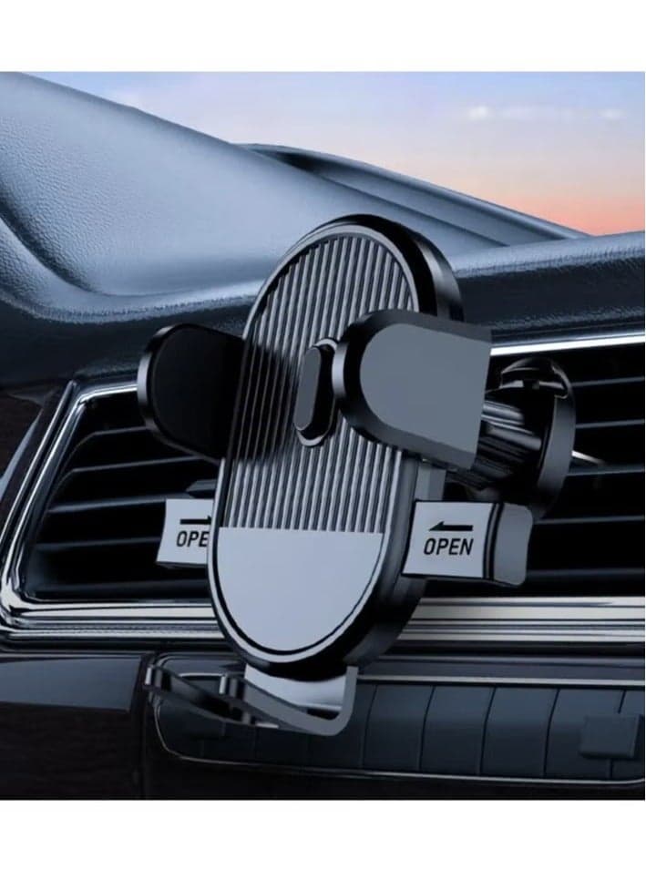 Mobile Holder For Car. Mobile Holder For Air Vent – Adjustable Clip, Auto Lock, Stable Hook, Unblocked Airflow, No Phone Overheating, No Scratches on Mobiles. Compatible with All Mobile Phones. (For Safe Driving in UAE)