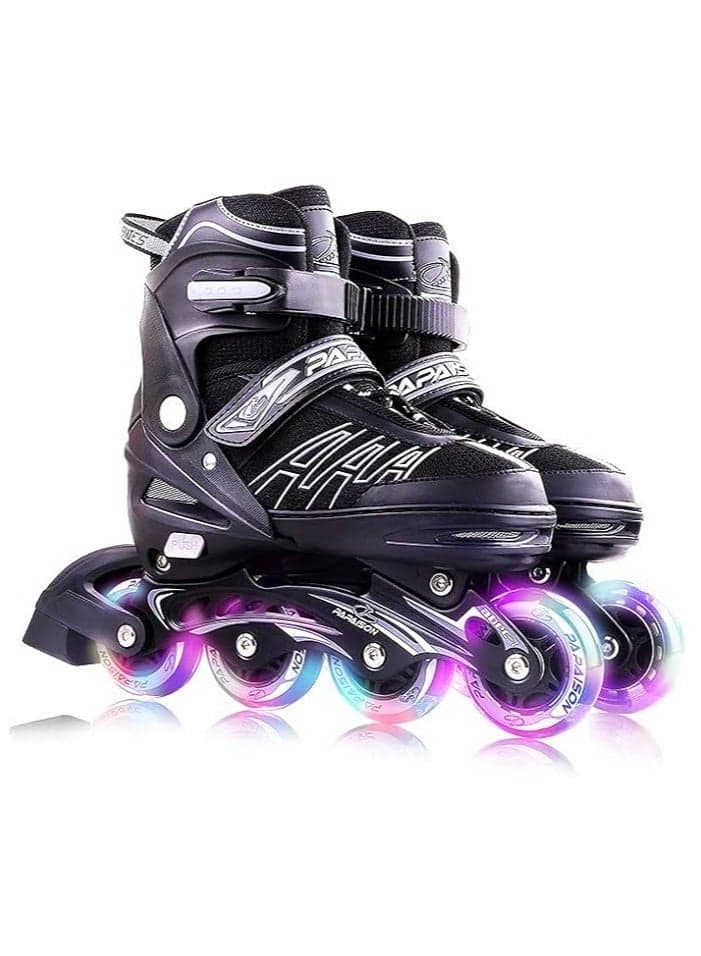 Kids Professional Inline Skating Shoes 8 Lighting Wheel Comfort Skate Shoes Children and Adults roller skates