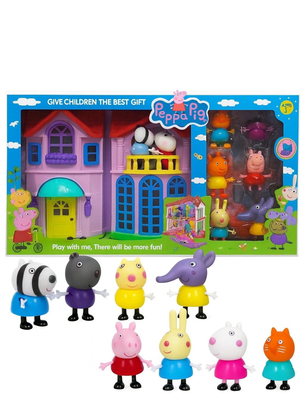 Kids Toy Family House Set – 8 Family Members Pretend Play Figures | Best Family House Toy for Kids | Dollhouse Family Set for Boys & Girls | Educational Pretend-Play Character Set | Imaginative Role-Play Toys for Children