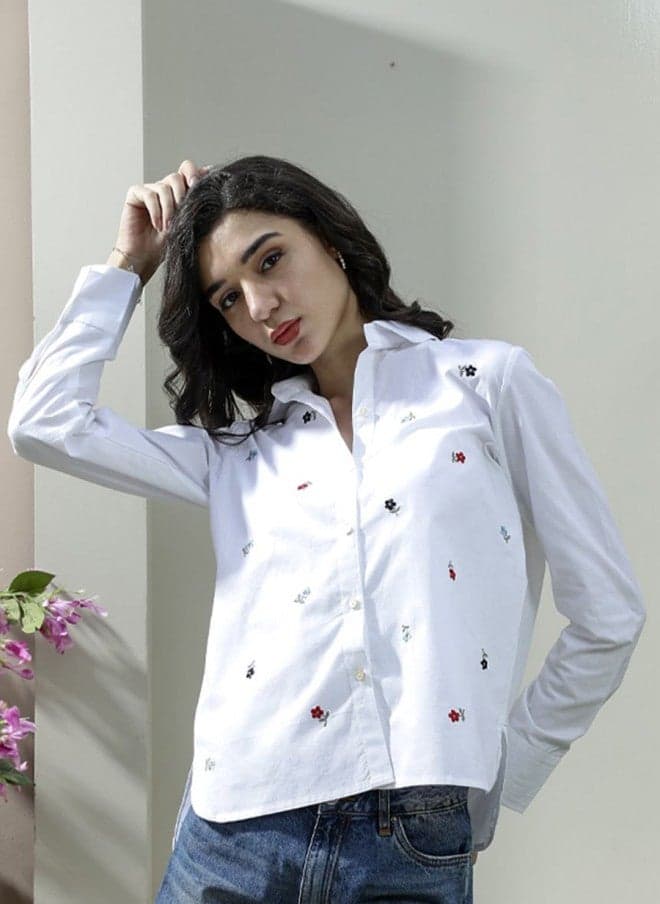Floral Printed Casual Shirt for Women
