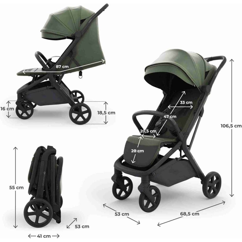 Kinderkraft - Nubi 3 Stroller - Mystic Green