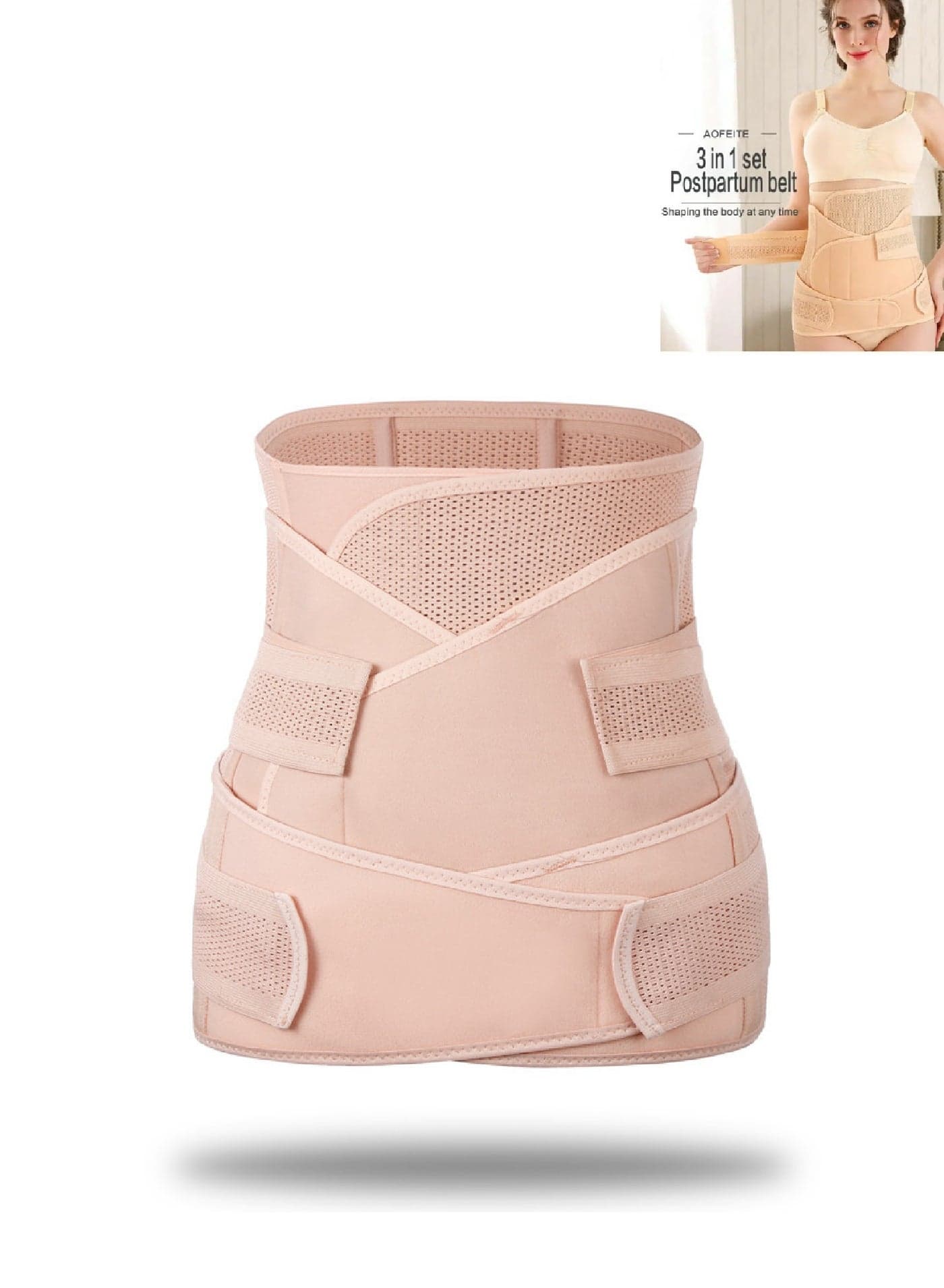 Hope And Life 3 In 1 Postpartum Medical Abdominal Girdle To Strengthen Muscles, Sculpt The Abdomen, And Restore A Natural Shape - Multiple Sizes