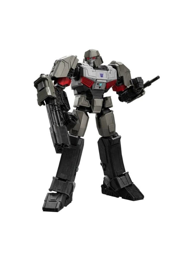 Blokees Transformers Classic Class 12 Megatron Model Kit | Buildable Action Figure Toy with Glowing Eyes & Chest | STEM Construction Toy for Kids & Collectors | 71 PCS Assembly Figure with Weapons & Display Base