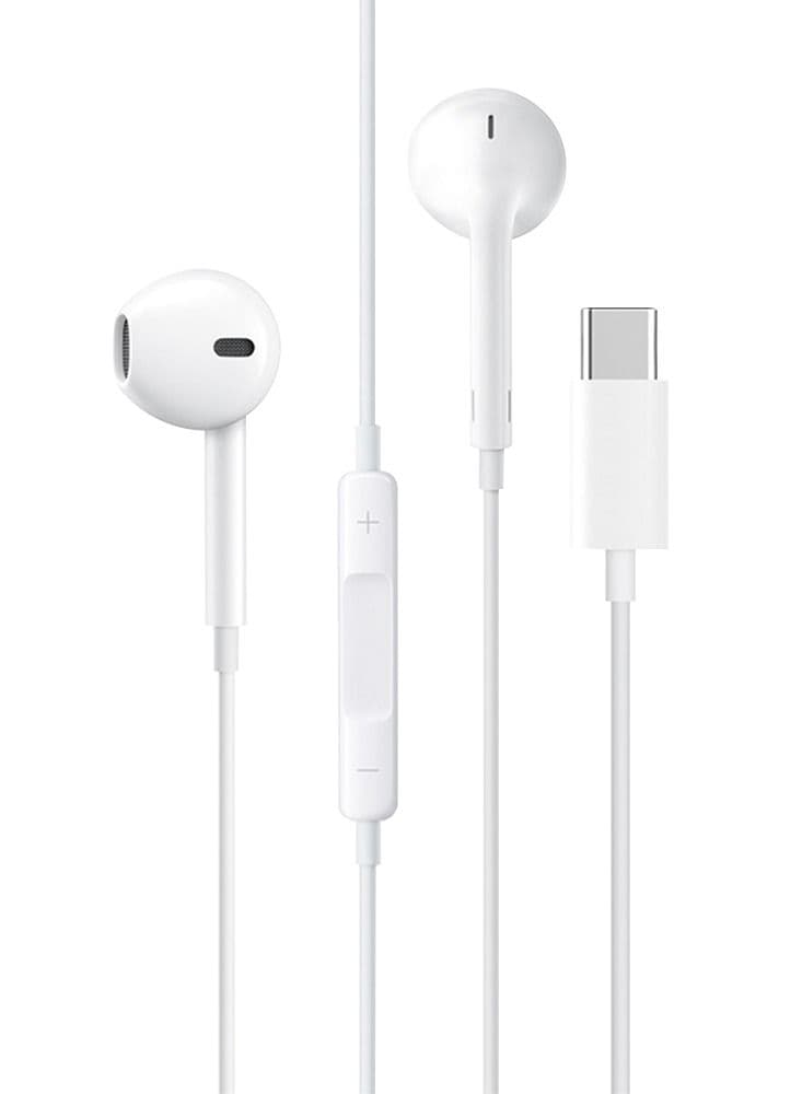 Riversong In-Ear Earphones With Type-C Connector, Compatible With All Type-C Phones, Melody T+, EA130, 1.2M, White