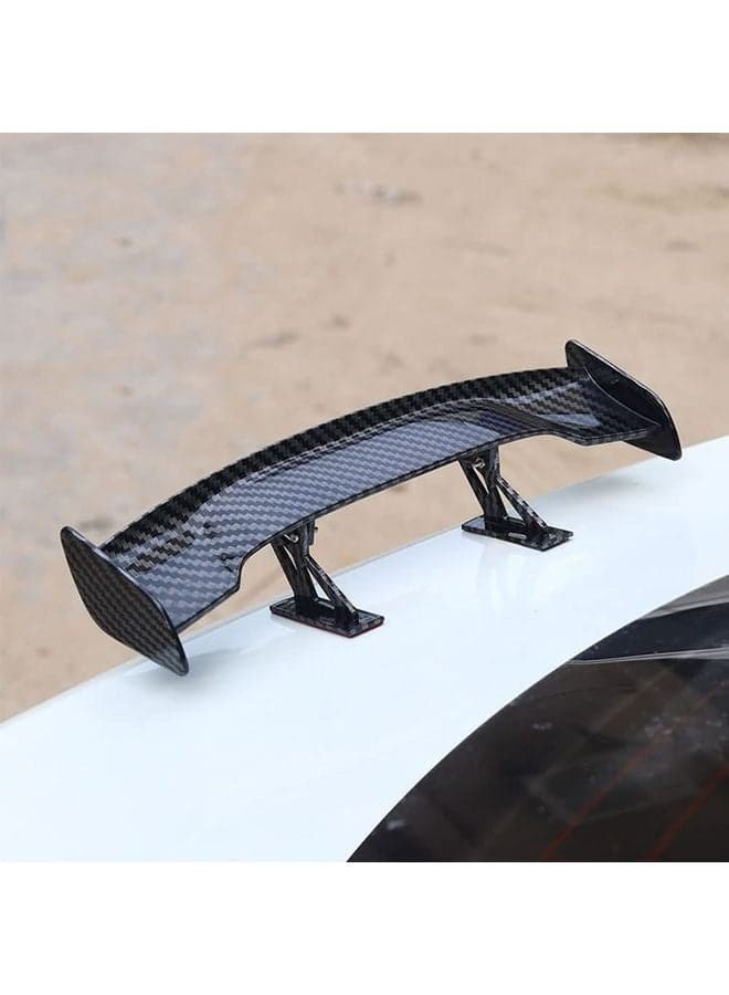 Cars Universal Mini Tiny Trunk Spoiler Auto exteriores Rear Tail Wings ,9.8inch,Carbon Fiber,1pcs