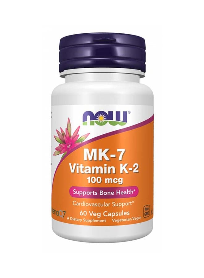 MK-7 Vitamin K-2 100 mcg 60 Veg Capsules