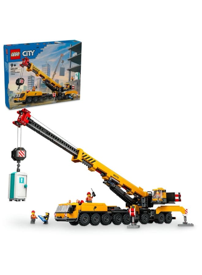 City Yellow Mobile Construction Crane Toy Set 60409 (Age 9+, 1116 Pieces)