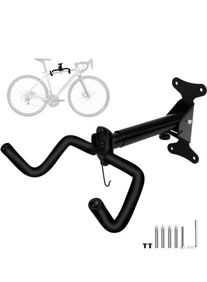 360° Bicycle Wall Hanger – Heavy-Duty Vertical Hook with Tool Kit for Garage or Home Use
