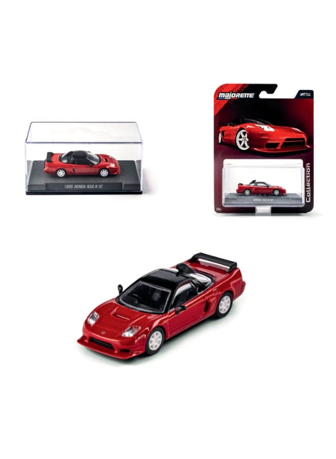 Majorette Collection 1995 Honda NSX-R GT Diecast Model Car, 1:64 Scale Officially Licensed Honda Collectible with Metal Chassis, Rubber Tires, Premium Details and Display Case – Die-Cast Toy Car for Kids & Collectors