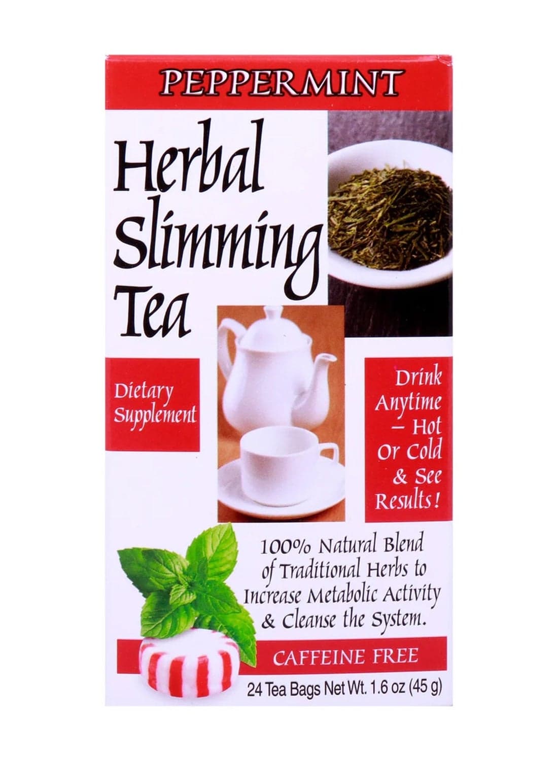 Herbal Slimming Peppermint Tea 24 Tea Bags