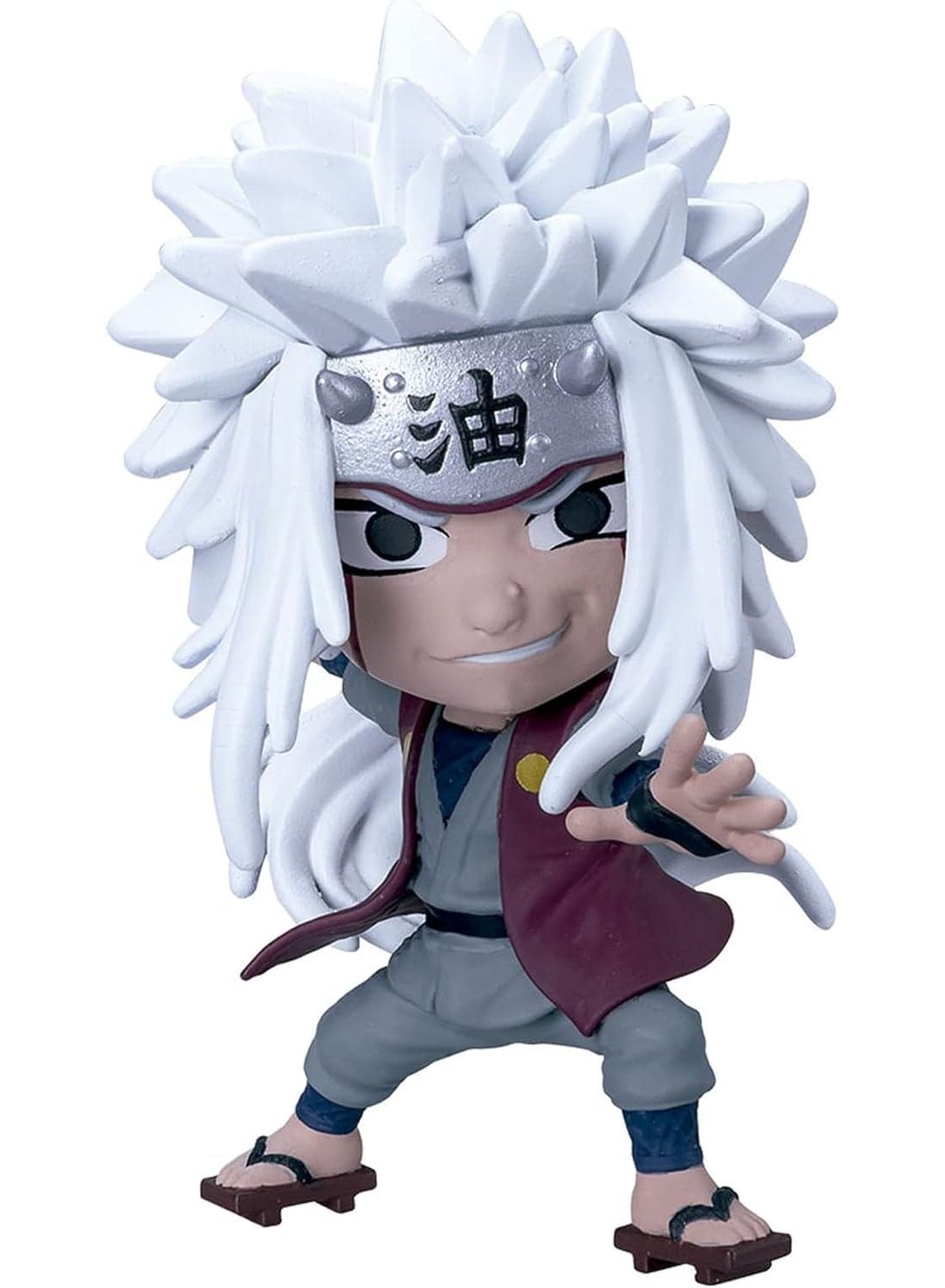 Bandai Chibi Masters Jiraiya Anime Figure | 8cm Anime Merch Jiraiya Toy In Action Pose | Mini Figurine In Window Box | Collectable Naruto Figures Make Great Anime Gifts