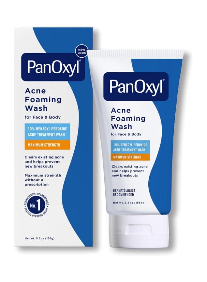 Acne Foaming Wash, Peroxide 10% Maximum Strength 5.5 Oz Packaging May Vary 5.5ounce