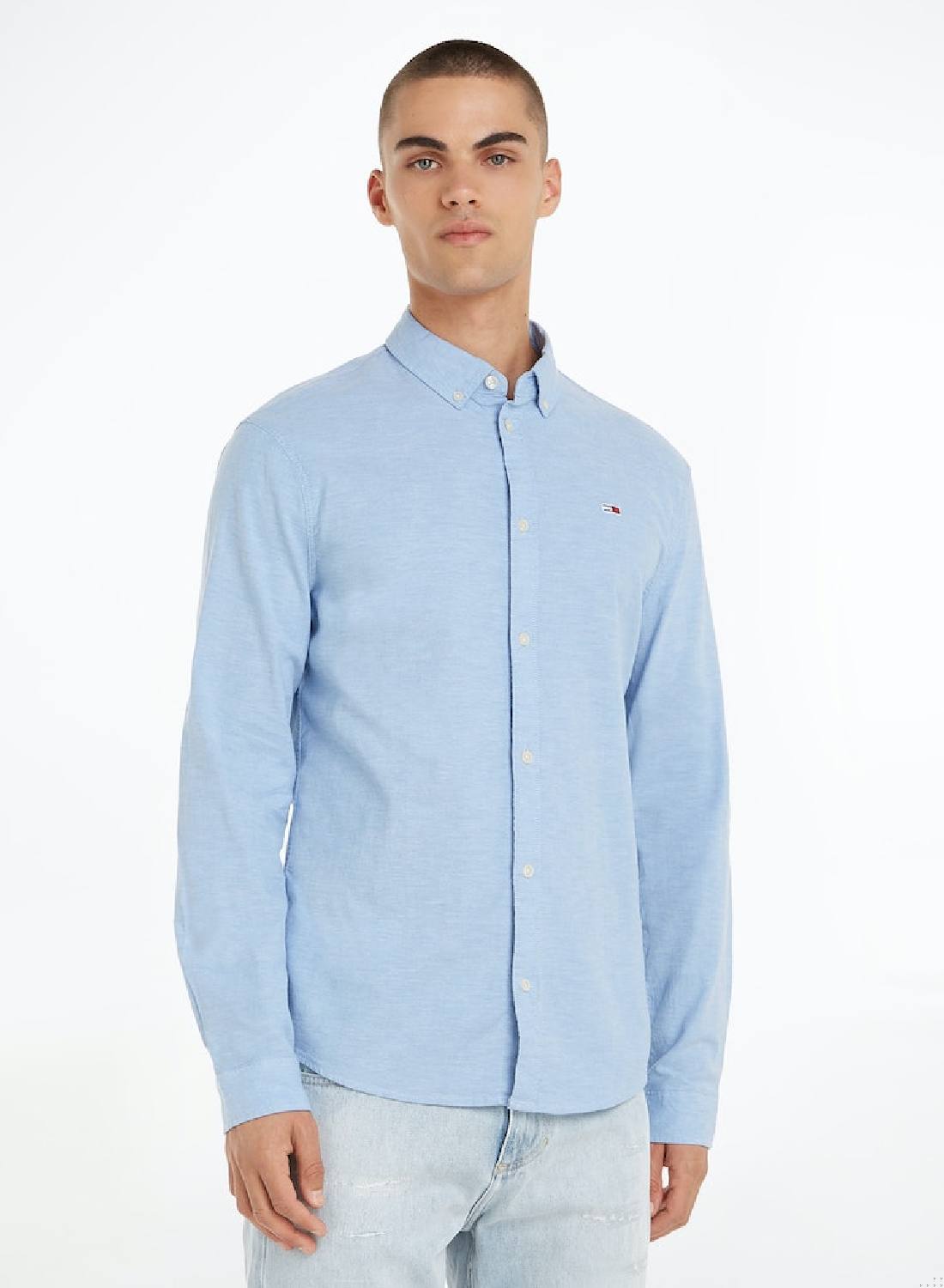 Stretch Oxford Slim Fit Casual Shirt