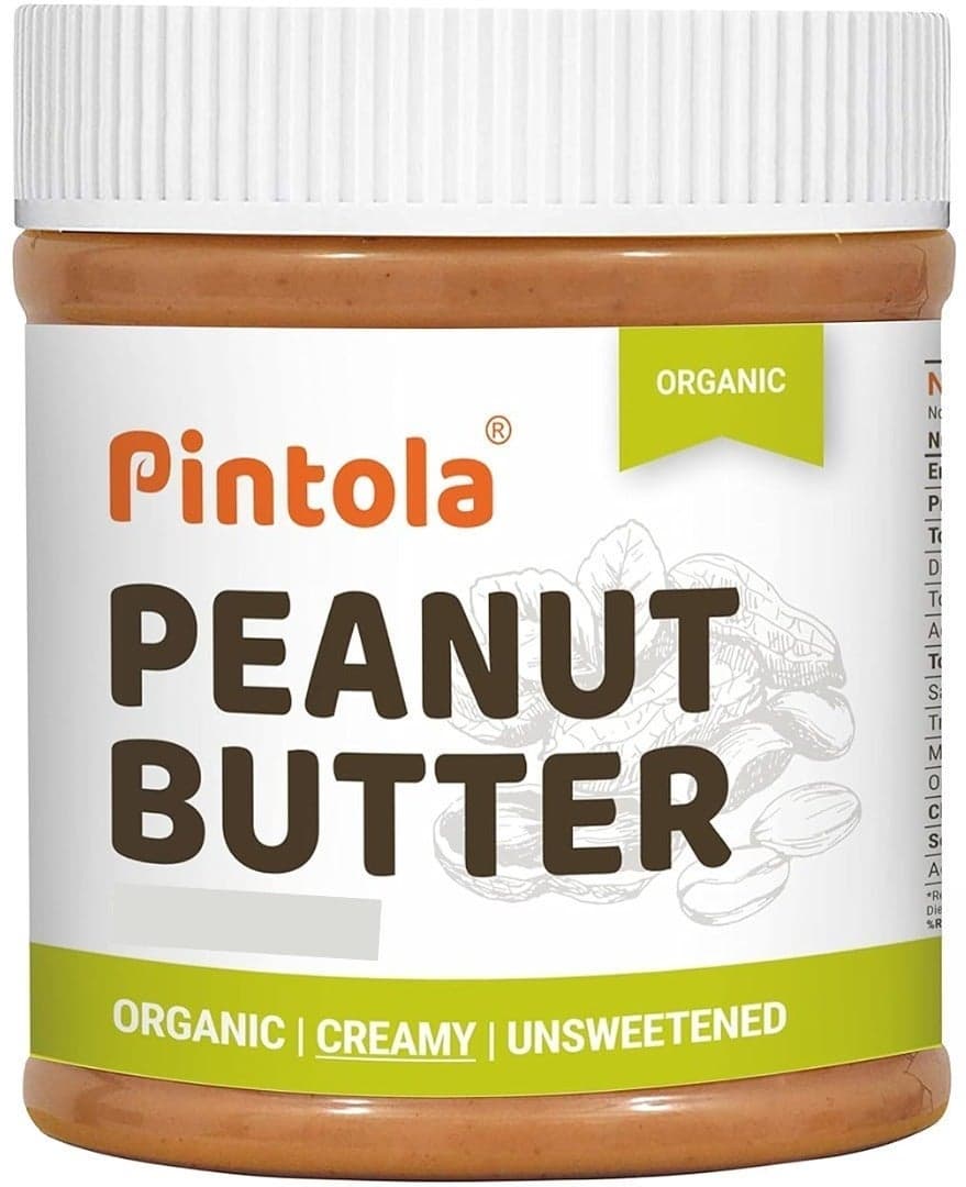 Organic Unsweetened Creamy Peanut Butter 340g | 100% organic peanuts | No added sugar | Vegan | Stir well for creaminess