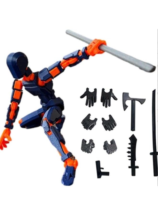 Assembly Completed-Titan 13 Action Figure, Upgrade T-Robot 13 Action Figures, New Dummy Robot 13, 3D Printed Multi Action Figure Set,Creative Gifts for Children Adults