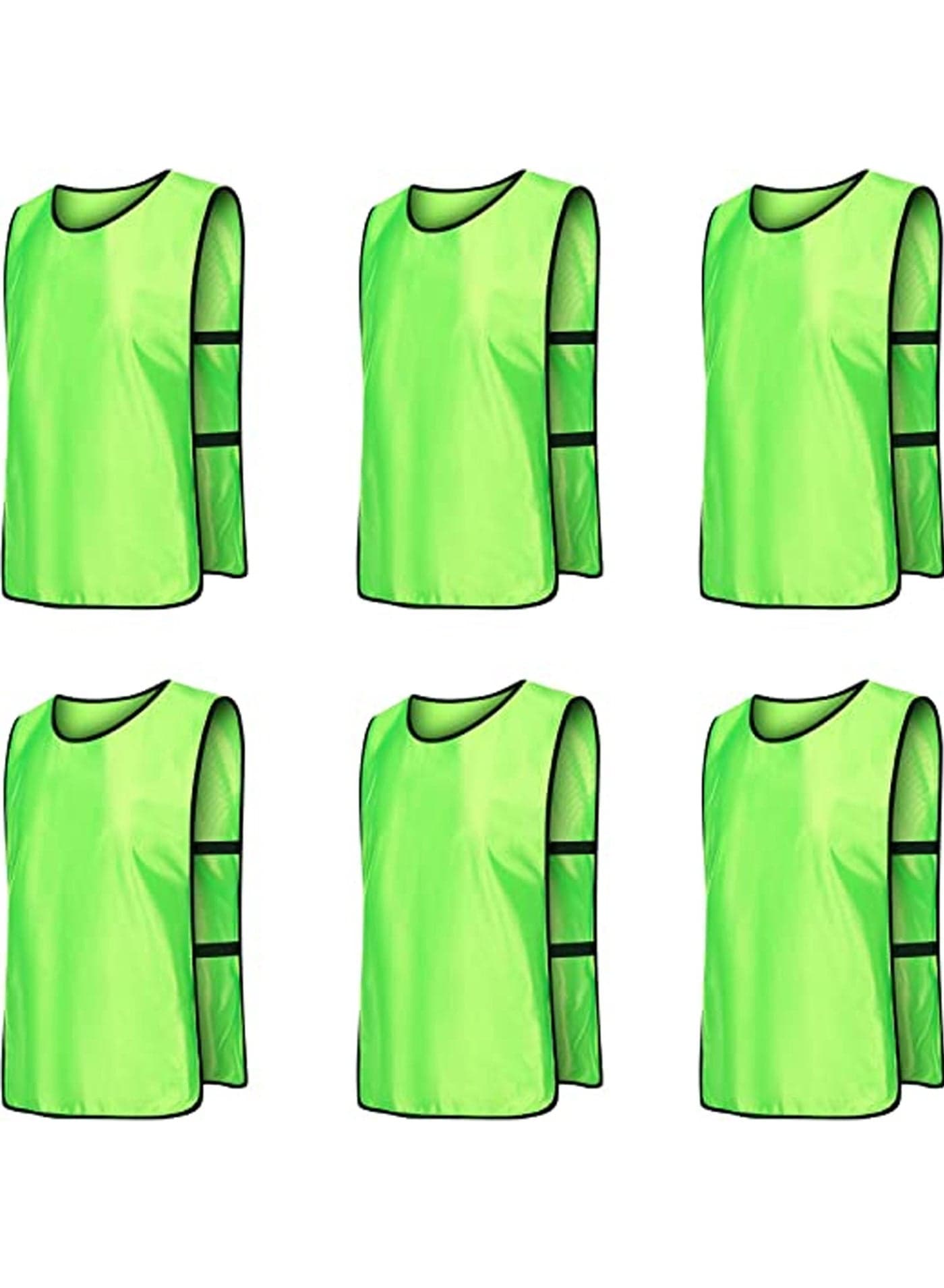 6 Pack Scrimmage Vests/Sport Pinnies/Soccer Bibs for Kid