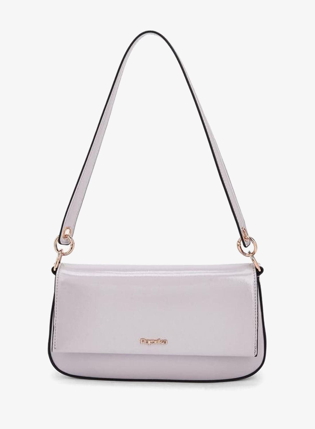Solid Shoulder Bag With Top Handle