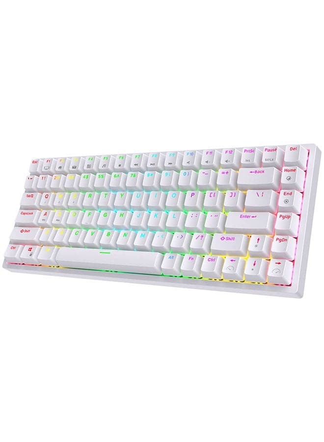 RK84 Tri - Mode Hot Swapable RGB Mechanical Gaming Keyboard Brown Switch