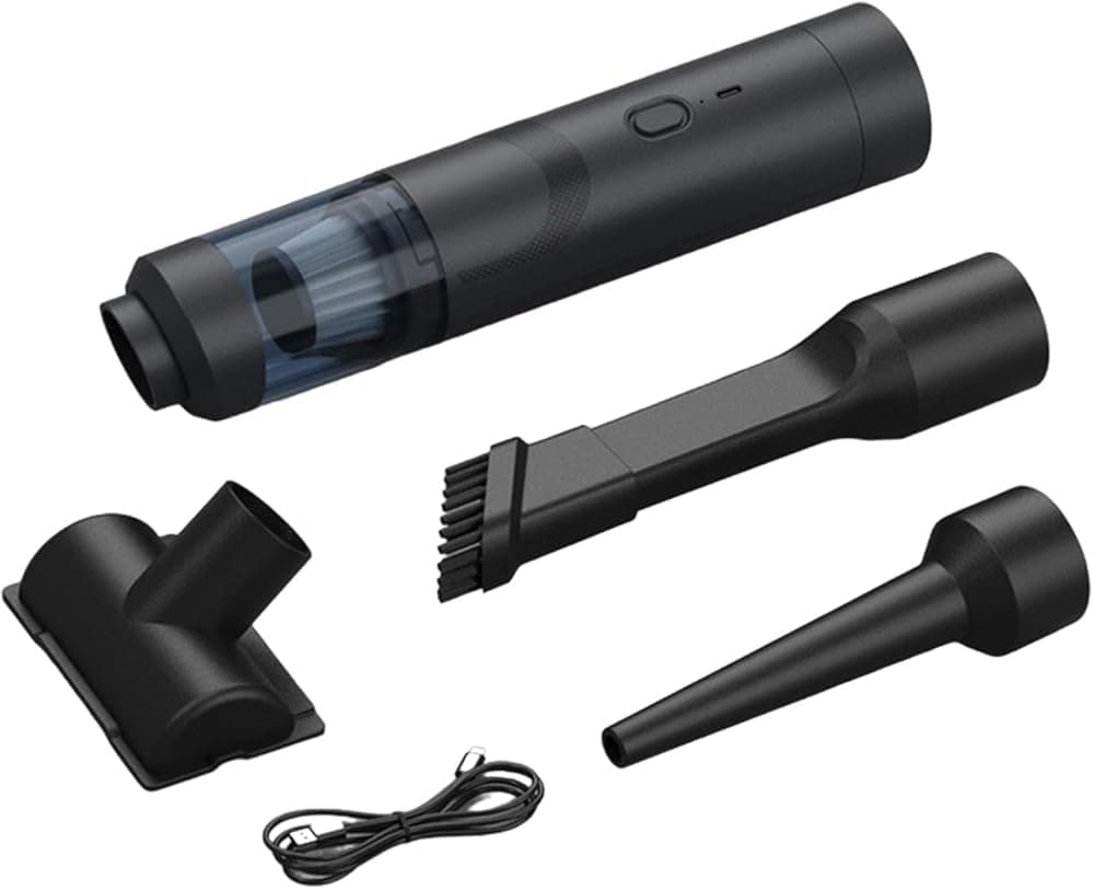Standard Black Car Vacuum Cleaner – with Storage Bag, 12V, High Power, for Car Interior Detailing