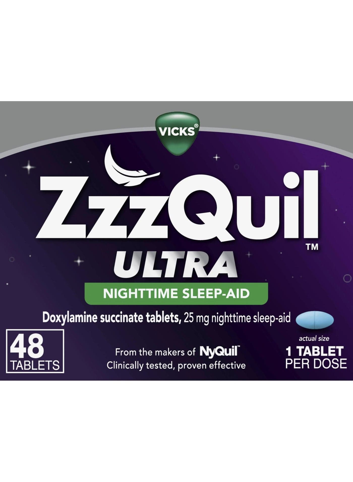 Nighttime Sleep Aid 25 mg 48 Tablets