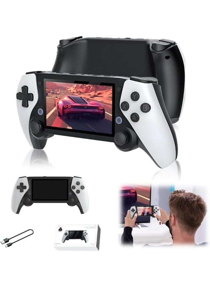 M25 Retro Handheld Game Console 4.3" IPS 20,000+ Games 64GB Storage Expandable to 128GB 3000mAh Battery Quad-Core 1.8GHz 3D Joystick HDMI TV Output Linux EmuELEC 26 Emulators Portable Gaming Player for Kids Adults Travel Home Entertainment