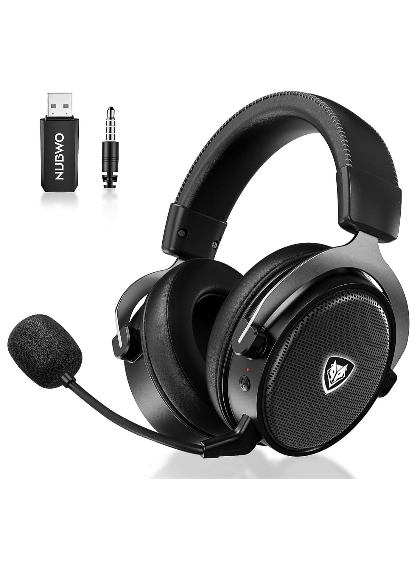 G07 Gaming Headset,Wireless Gaming Headphones with Mic,2.4GHz & Bluetooth 5.3 Technology with Noise-Canceling Microphone, for PS5, PS4, PC,Ergonomic Design,Black