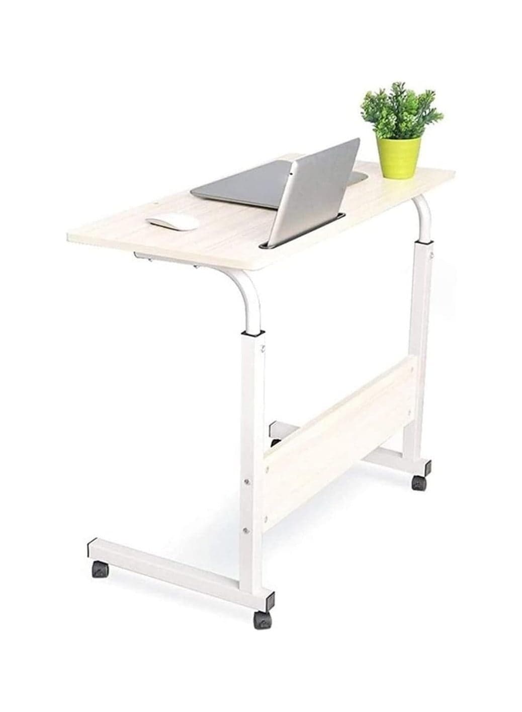 Adjustable laptop Table & Mobile Stand – Portable Bedside Table for Bed, Sofa, & Desk
