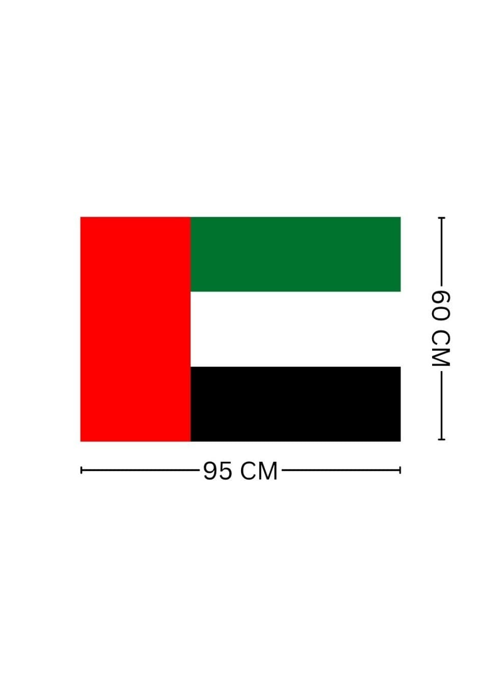 UAE National Flag 60x95cm – Premium United Arab Emirates Flag for Indoor & Outdoor Display, Events, National Day & Decorations