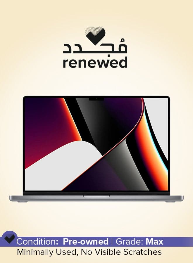 Renewed - MacBook Pro (2021)With 16-Inch Display, M1 Pro/10-Core CPU/16-Core GPU/32GB RAM/512GB SSD/macOS Space Gray