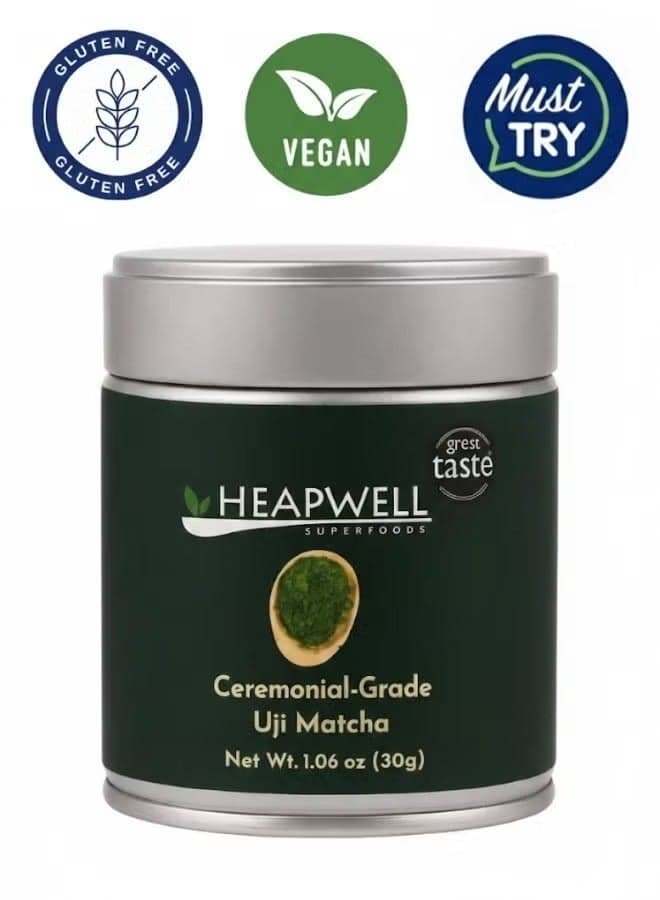 UJI Ceremonial AAA Grade Matcha Powder 30g, Sourced from Shizouka Japan, Ceremonial Matcha Tea, Vegan Ceremonial Matcha Tea| Premium Ceremonial Matcha Tea Without Artificial Sweeteners |
