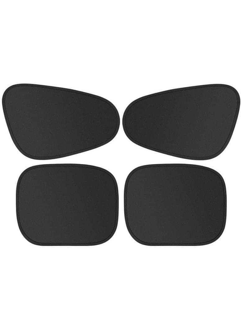 Car window sunshade, 4-piece set, magnetic suction car side window sunshade, 100% UV/sunlight blocking. (Suitable for small cars, not suitable for large models such as off-road vehicles and SUVs)