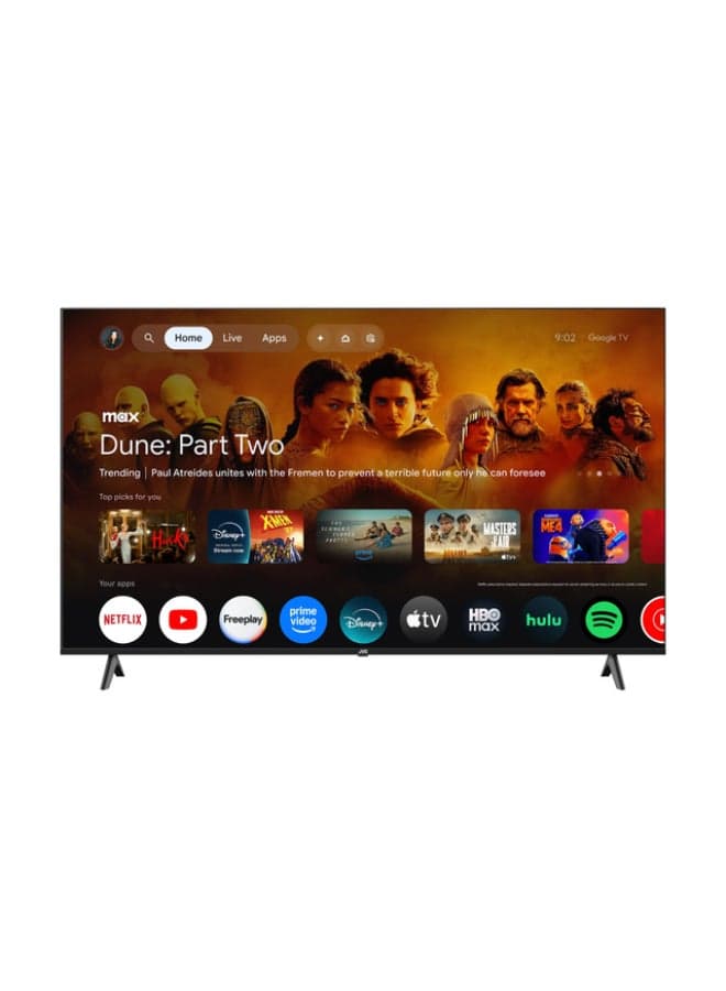 JVC 70 Inch Edgeless 4K UHD Google Smart TV | Google Assistant Voice Remote | Dolby Audio| Quad-Core Processor | Built-in Chromecast | Bluetooth - LT-70N7135 Black