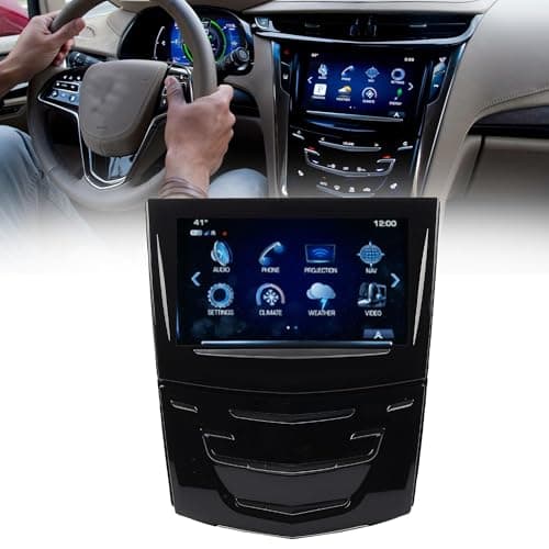Dasbecan Touch Screen Navigation Radio GPS Assembly CUE System, Infotainment Display Module Compatible with 2013-2020 Cadillac Escalade ATS SRX XTS ELR Replace 23243166 20867045