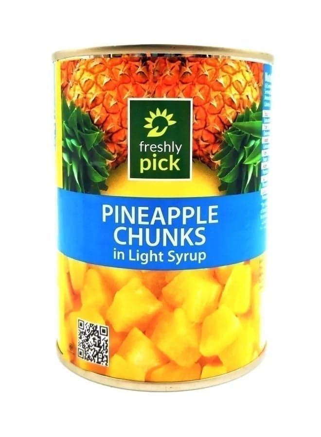 Pineapple Chunks In Light Syrup, Thailand
