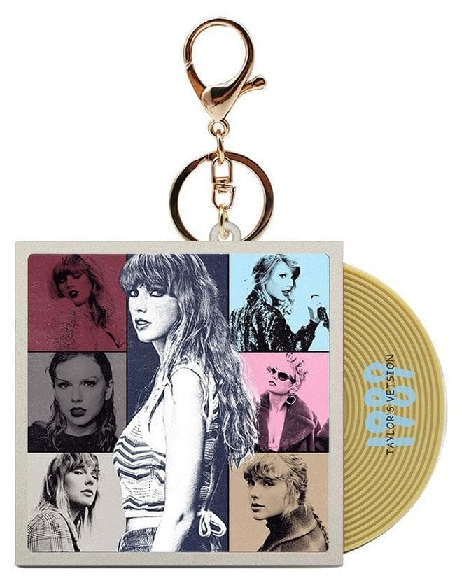 1-Piece Taylor Swift Keychain Vintage Record Keychain