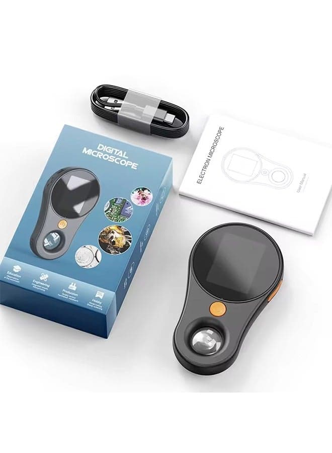 2.0inch 500X Digital Microscope 1080P Video Coin Microscopio with Magnifying Glass Wiht 8Leds for Electronics Repair Windows/Mac