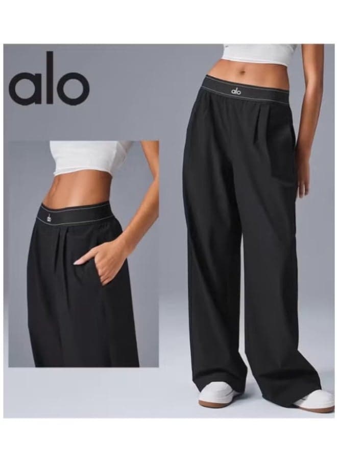 alo YOGA high-waisted wide-leg slacks