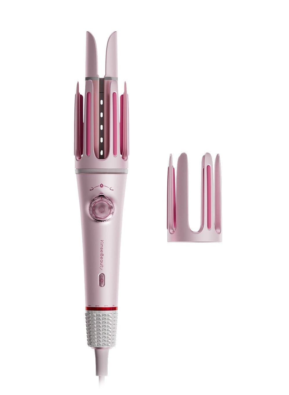 Professional 2 in 1 Automatic Curling Iron with 2 Replaceable Magic Claws, 200 Million Negative Ions Automatic Hair Curler Nourish the hair, Auto Curling Wand with 3 Temperature, Timing Reminder, Auto Shut Off, Anti-Scald, Anti-Tangle Rotating Curling Wand for Hair Styling
