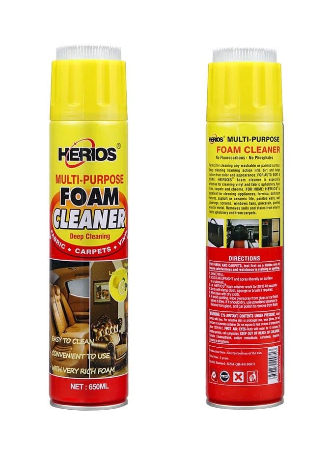 Multi-Purpose and Tire Foam Cleaner Set, 650ml, Deep Cleaning Spray
