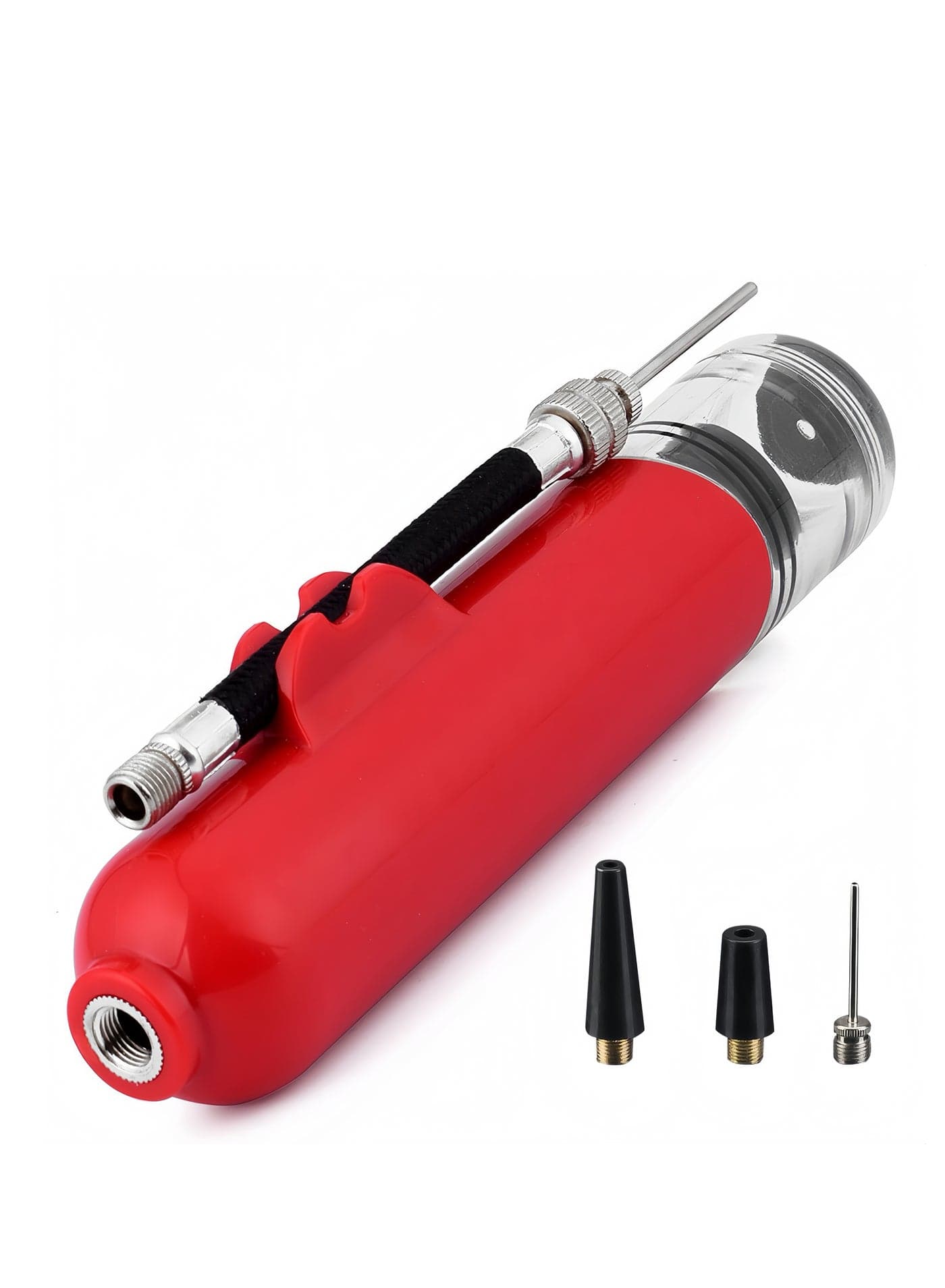 Multifunctional Portable Inflation Pump, Suitable For Inflating Basketballs, Soccer balls And Volleyball balls,Red