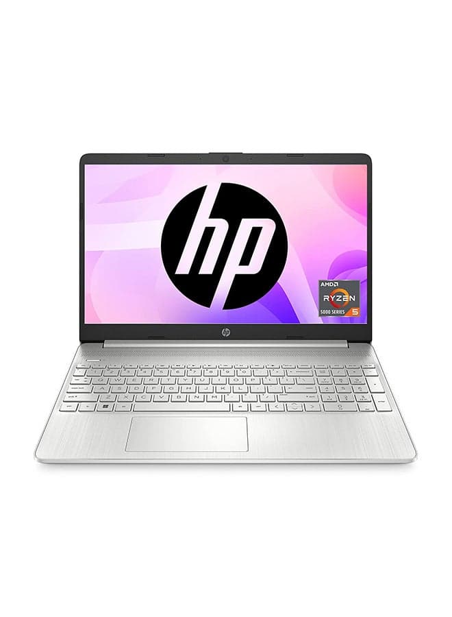 (Upgraded Version) 2023 Latest Model Thin & Portable 15 Laptop With 15.6-Inch Display, AMD Ryzen 5 5500U Processor/16GB RAM/512 GB SSD/AMD Radeon Graphics/Windows 11 / English/Arabic Silver