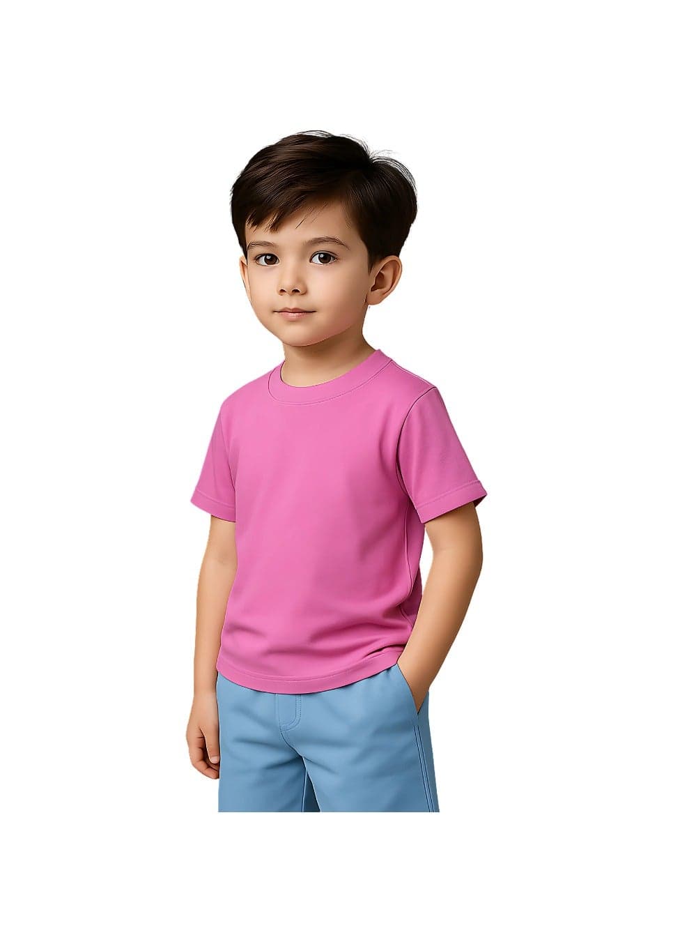 Printshop4me Kids Round Neck boys T Shirt 170 GSM Pure Cotton Basic Colors