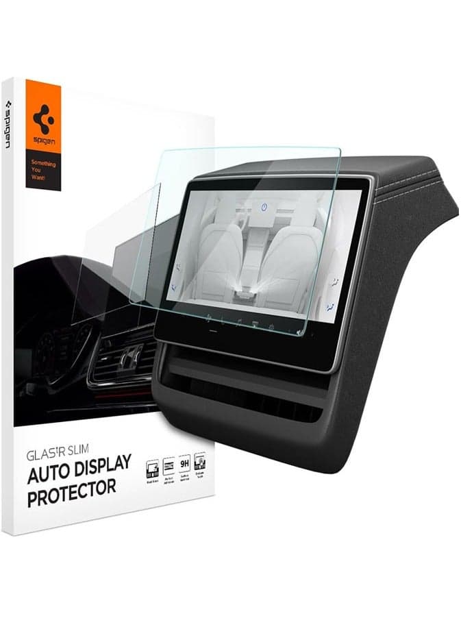 GLAStR Slim REAR Touchscreen Screen Protector for Tesla Model 3 (2026/25/24) Highland & Model Y (2026/25) Juniper 8 inch Tempered Glass - Matte Anti Fingerprint / Anti Glare