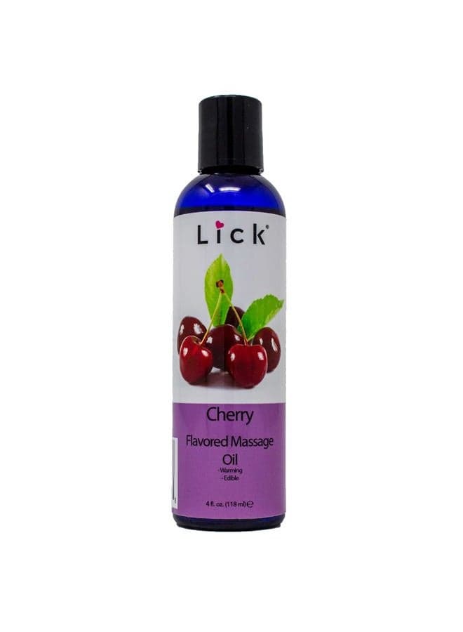 Cherry Flavored Massage Oil for Massage Therapy - Relaxing Muscle Massage for Men and Women with Natural Vitamin e Oil with Aromatherapy Oils for Skin use - Essential moisturizing Body Oils 4 oz