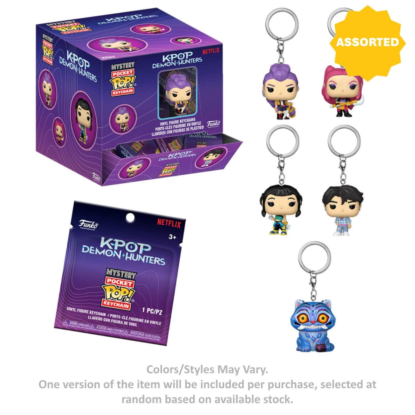 Funko Pocket POP! K-POP Demon Hunters Mystery Vinyl Keychain (3.81 cm, Assorted)