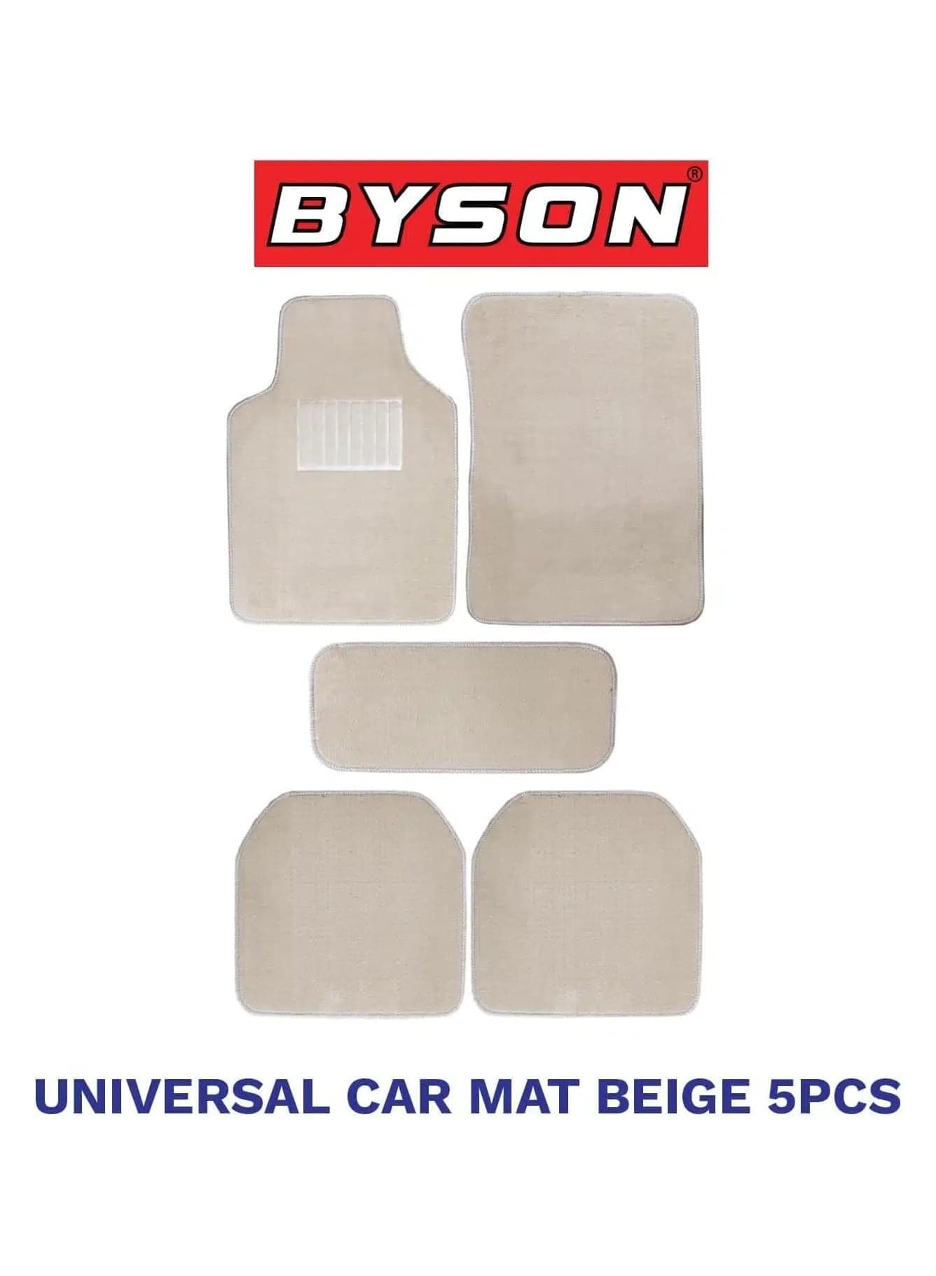 Durable Waterproof Car Floor Mats 5 Piece Set - Universal Fit for SUV and Sedan, Heavy Duty Non Slip Soft Auto Foot Mats, Easy to Clean Interior Protection Accessories for All Seasons (Beige)