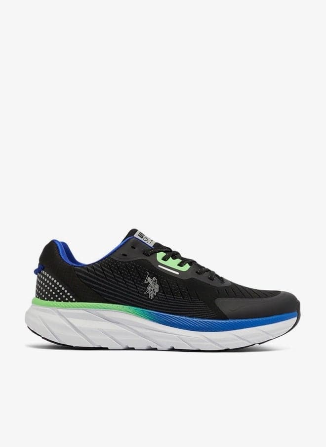Men's Black Low-Top Sneakers - Lightweight Shoes Lace-Up Design, Comfortable for Everyday Outfits