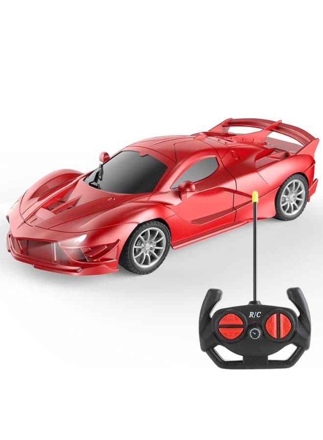1:18 High Speed Red Remote Control Car With Cool Car Lights Battery Version 22 x 10 x 7cm